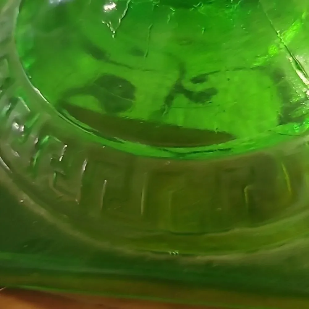 Vintage Green Glass Vase